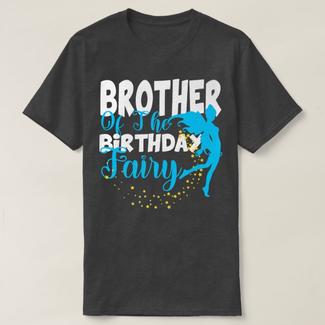 Brother of The Birthday Fairy Fantasy Birthday Squ T-Shirt (Design Front)