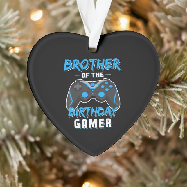 Brother Of The Birthday Gamer Birthday Boy Gaming Ornament (Tree)