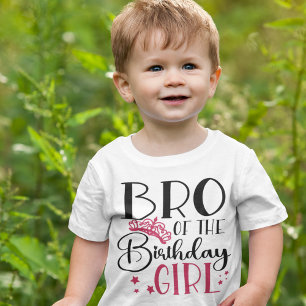 Brother of the Birthday Girl Custom Squad Matching T-Shirt