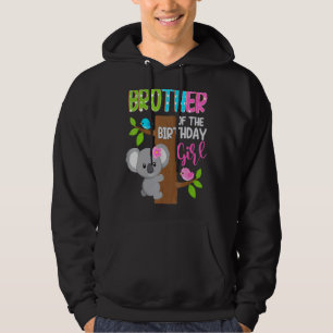 Brother Of The Birthday Koala Girl Matching Family Hoodie