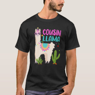 Brother Of The Birthday Llama Girl Matching Family T-Shirt