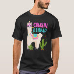 Brother Of The Birthday Llama Girl Matching Family T-Shirt<br><div class="desc">Brother Of The Birthday Llama Girl Matching Family Birthday  .</div>