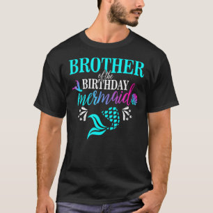 Brother Of The Birthday Mermaid Matching Family 3 T-Shirt
