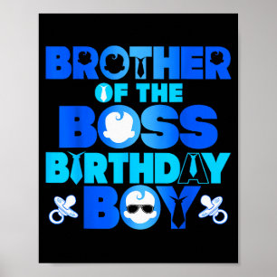Brother Of The Boss Birthday Boy Baby Family Decor