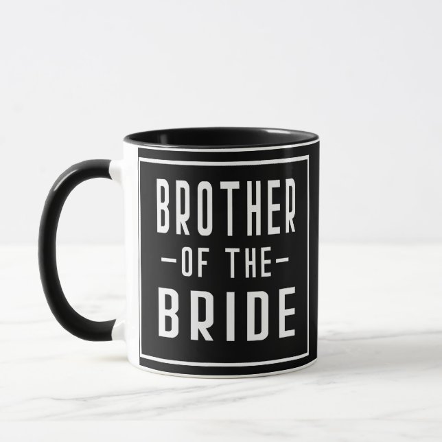 Brother of the Bride Bachelor Matching Group Big Mug (Left)