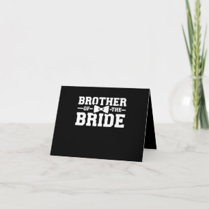 Brother Of The Bride Gift For Brother Card