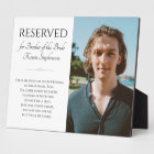 Brother of the Bride In Heaven Poem Photo 