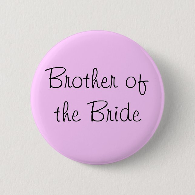 Brother of the Bride Pin (Front)