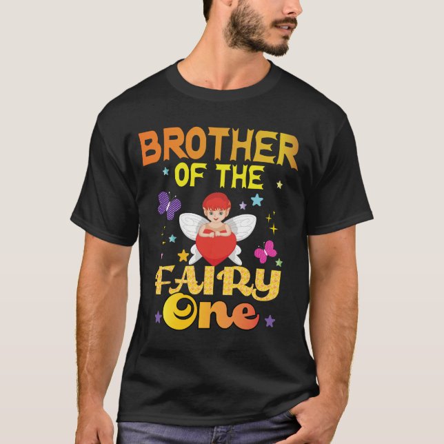 Brother of the Fairy One Bro 1st Birthda   T-Shirt (Front)