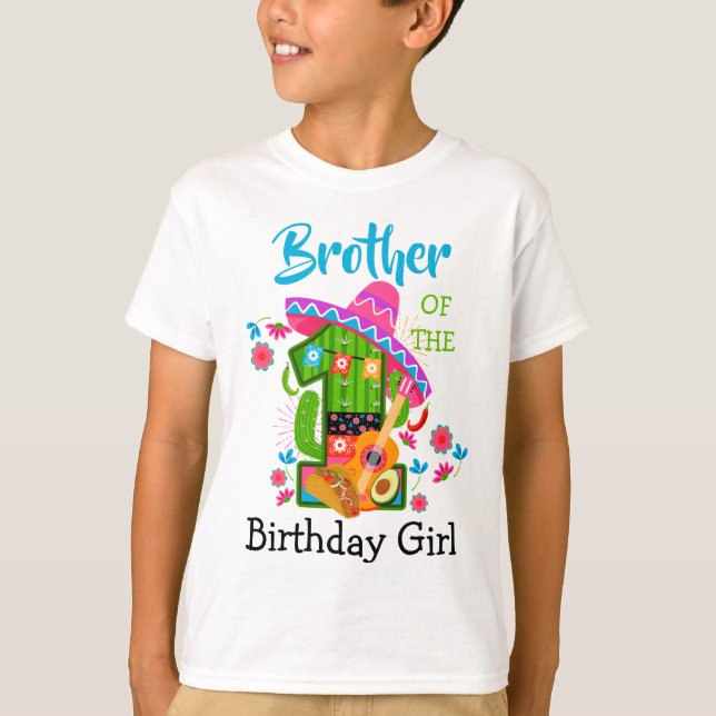 Brother of the first birthday fiesta | Mexico T-Shirt (Front)