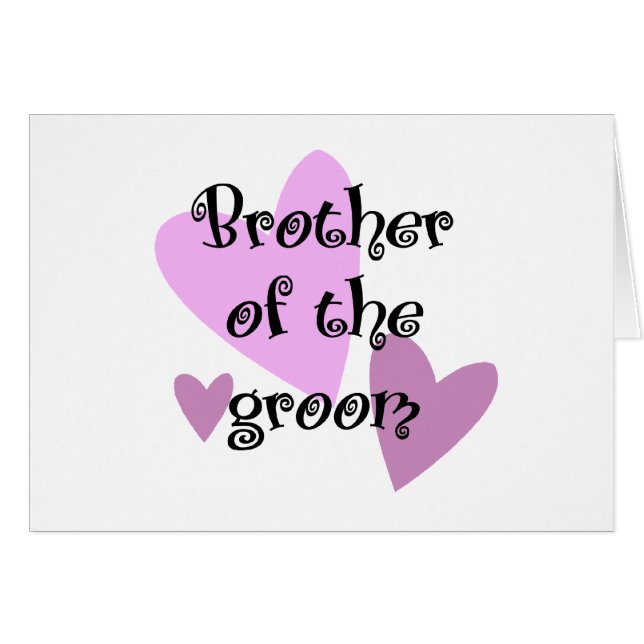 Brother of the Groom (Front Horizontal)