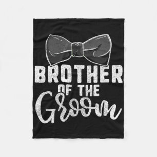 Brother Of The Groom Shirt For Boys Funny Bachelor Fleece Blanket