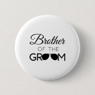Brother Of The Groom Wedding Party Marriage  6 Cm Round Badge