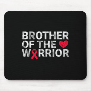 Brother Of The Heart Warrior Heart Disease Awarene Mouse Pad