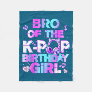 Brother of the k-pop birthday girls korean music fleece blanket