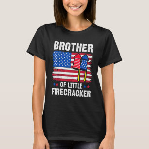 Brother Of The Little Firecracker  4th Of July Mat T-Shirt