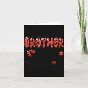 Brother of The Little Lady Birthday Girl Ladybug Card
