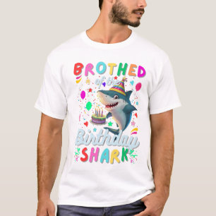 Brother Of The Shark Birthday Boy Girl  T-Shirt