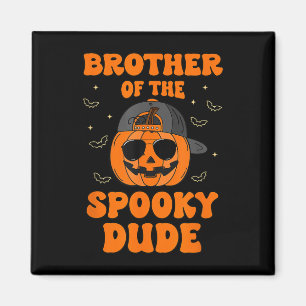 Brother Of The Spooky Dude Halloween Pumpkin Birth Magnet