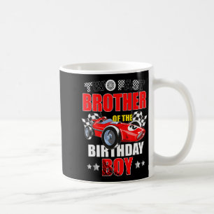Brother of the two fast 2nd birthday boy racing ca coffee mug