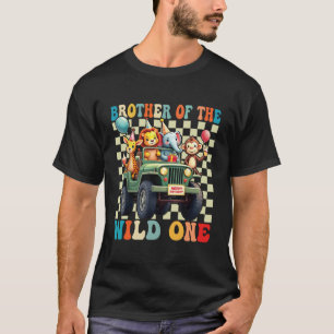 Brother of The Wild One 1st Birthday Safari Jungle T-Shirt