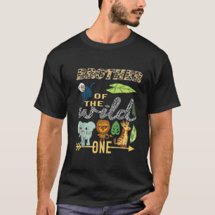 Brother Of The Wild One Zoo Mother Birthday Safari T-Shirt