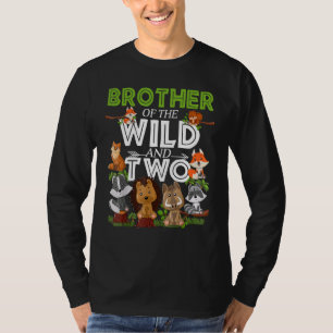 Brother Of The Wild Two Zoo Birthday Family Safari T-Shirt