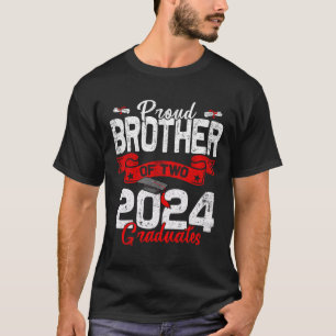 Brother Of Two Cl 2024 Graduates Twins Graduation T-Shirt
