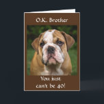 **BROTHER** ON YOUR *40th* BIRTHDAY Card<br><div class="desc">THANK YOU FOR STOPPING BY ONE OF MY EIGHT STORES!!!!1</div>