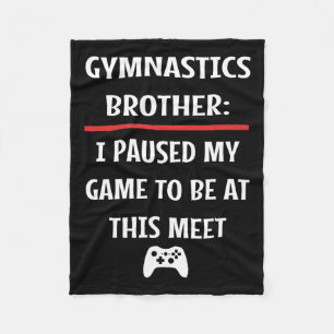 Brother Paused My Game To Be Here Video Game Fleece Blanket