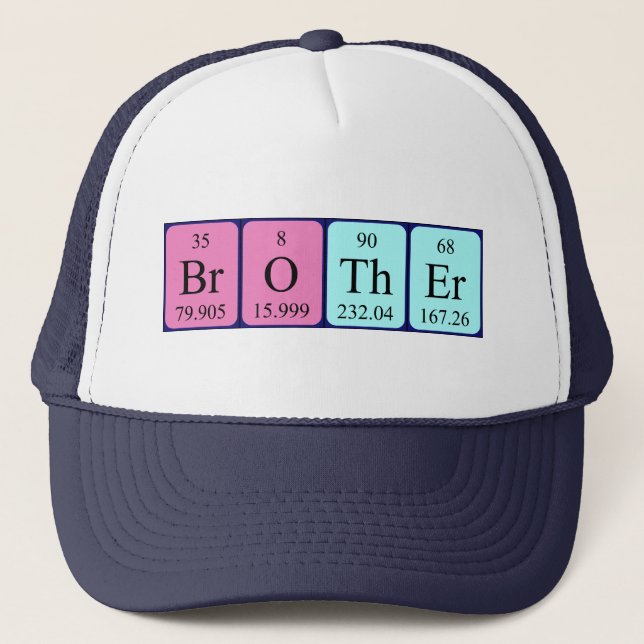 Brother periodic table name hat (Front)