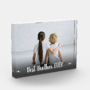 Brother Photo Best Brother Ever Hearts Modern 