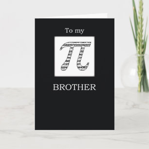 Brother, Pi Day Black Card