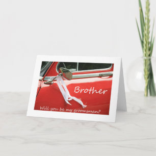 Brother   Please be my Groomsman - invitation