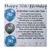 Brother Poem 30th Birthday