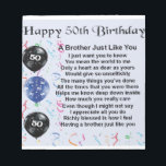 Brother Poem 50th Birthday Notepad<br><div class="desc">A great gift for a brother on his 50th birthday</div>