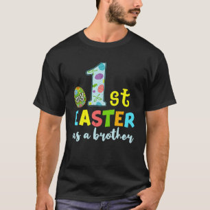Brother Pregnancy Baby Reveal 1St Happy Easter Sun T-Shirt