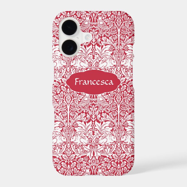 Brother Rabbit Red Pattern Morris Monogram (Back)