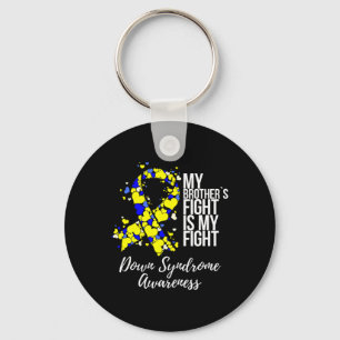 Brother’s Fight Is My Fight Down Syndrome Awarenes Key Ring