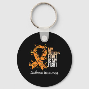 Brother’s Fight Is My Fight Leukaemia Awareness Key Ring