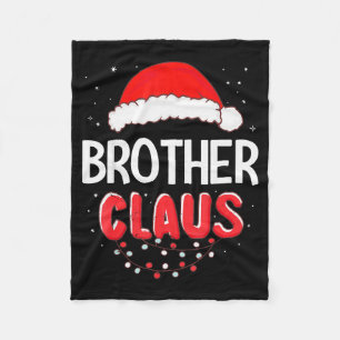 Brother Santa Claus Christmas Matching Costume  Fleece Blanket