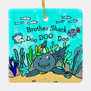 Brother  Shark Family Christmas Ornament