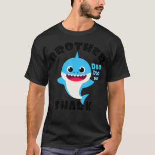 Brother Shark Gift for Boys Baby Cute Shark Matchi T-Shirt