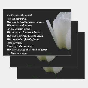 Brother / Sister birthday Wrapping Paper Sheet