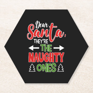 Brother Sister Christmas Gift Paper Coaster