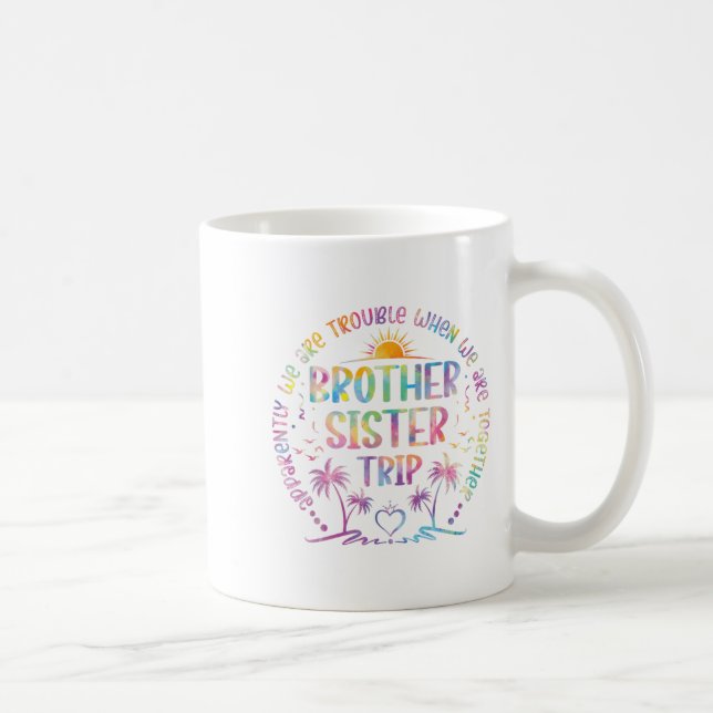 Brother Sister Matching Tie Dye Brother And Sister Coffee Mug (Right)