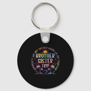 Brother Sister Matching Tie Dye Brother And Sister Key Ring