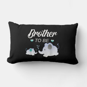 Brother To Be Elephant Baby Shower Gift For Boy Lumbar Cushion