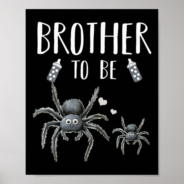 Brother To Be Sder Baby Shower Announcement Hallow Poster (Front)