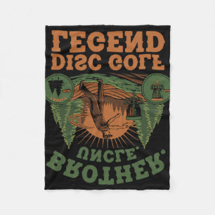 Brother Uncle Disc Golf Legend Scenic Fleece Blanket